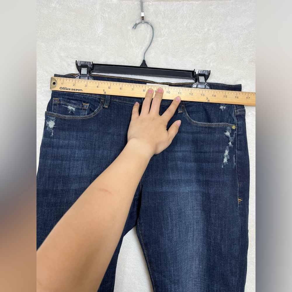 Frame Le Garçon Crop Dark Wash Blue Jeans Size 29 - Picture 9 of 10